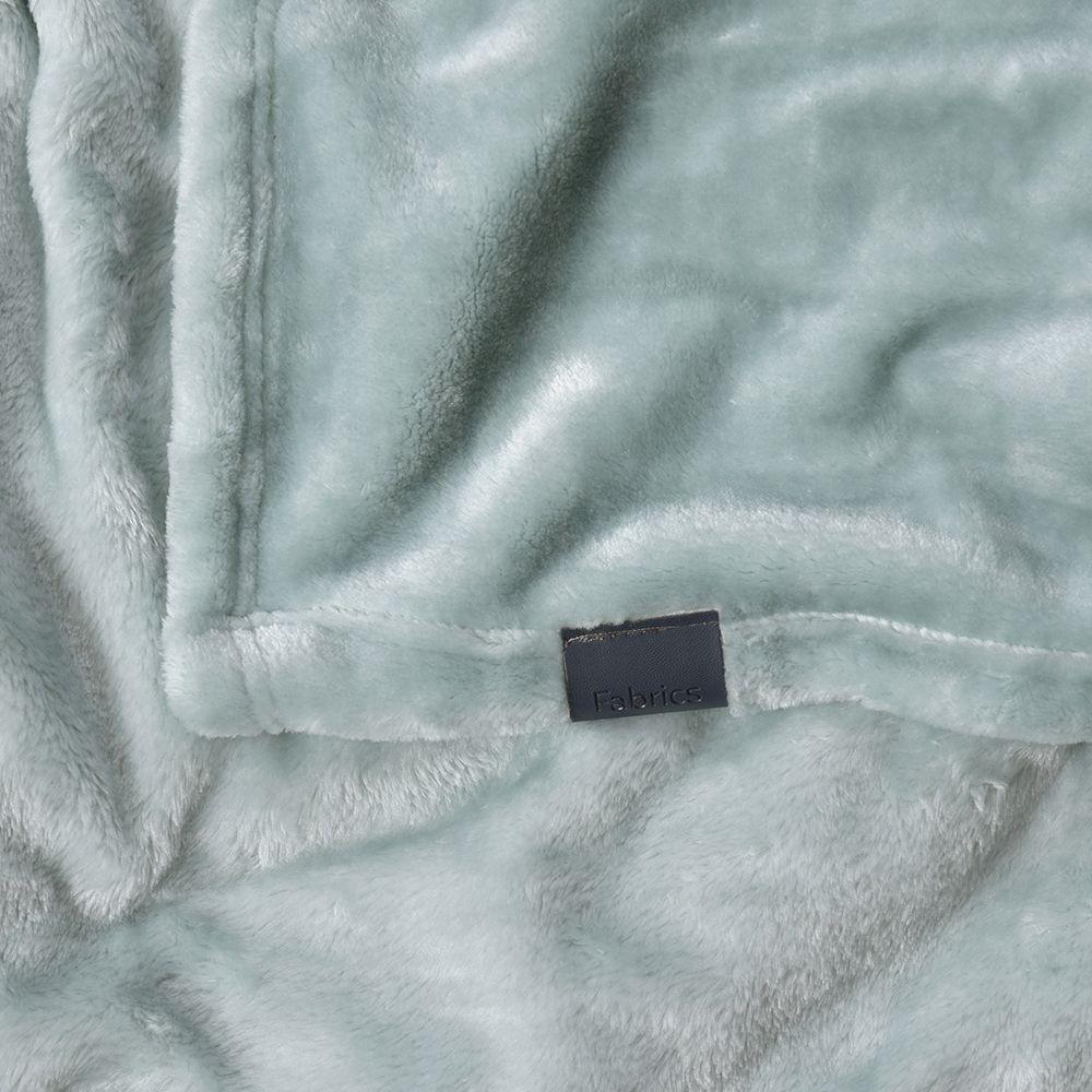 Frazada Flannel basica 1.5P turquesa Fabrics-2