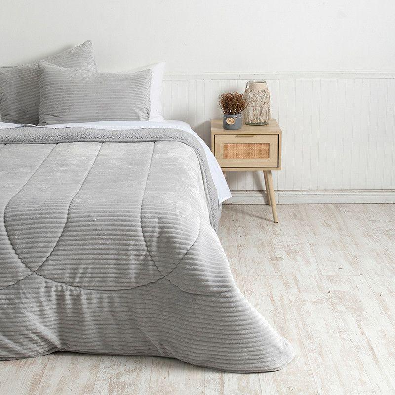 Plumon Corduroy Coral Sherpa 2 P Gris esp-0