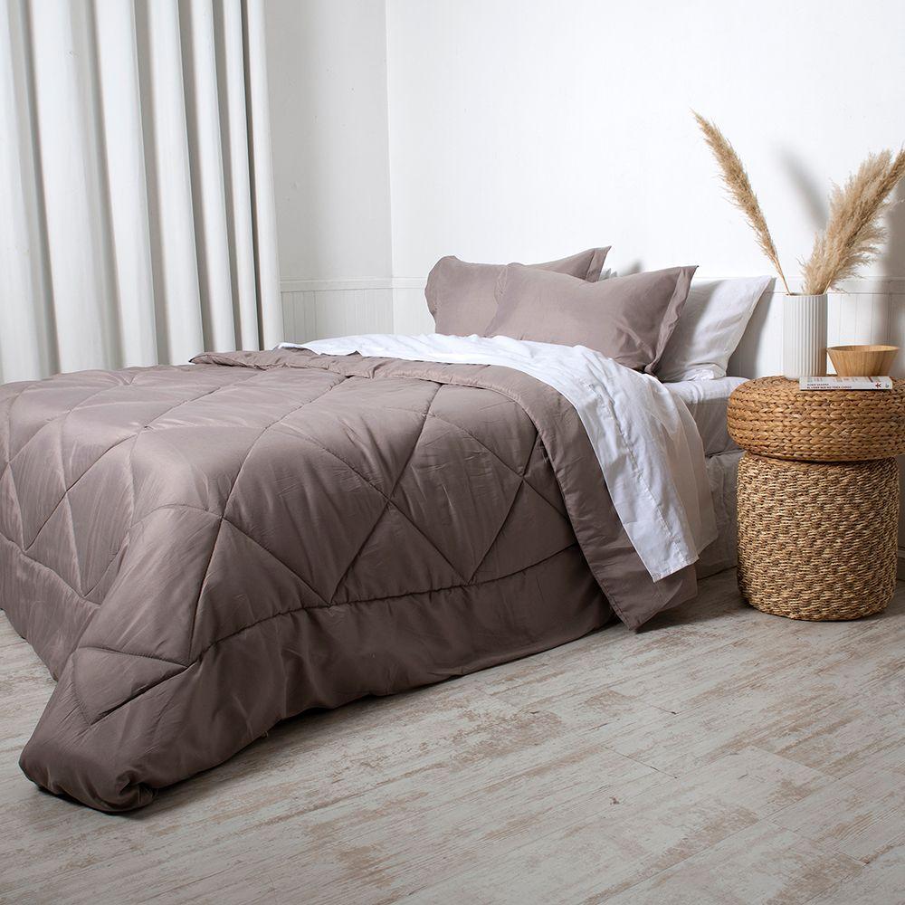 Plumón Microfibra 2 P Taupe-2