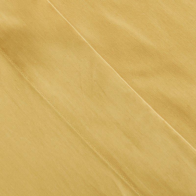 Sabana 144 Hilos Lisa S.King Mostaza-1