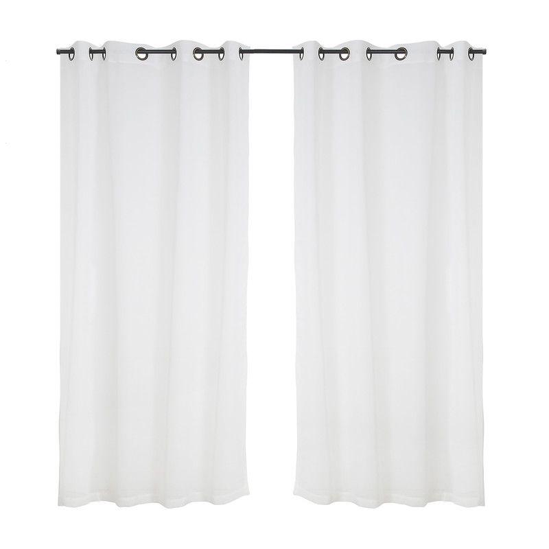 Set Cortinas Velo Lino-Argolla 140x220 Beige-0