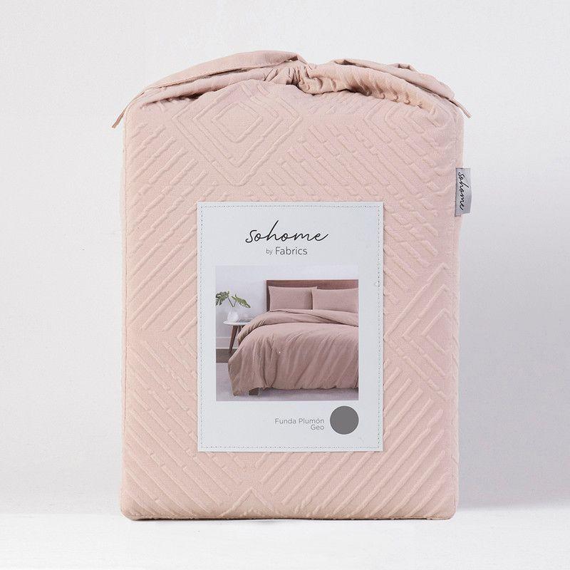 Funda Plumon Geo King Nude-3