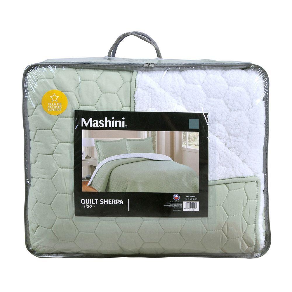 Quilt Sherpa 1.5 Plazas Verde-2