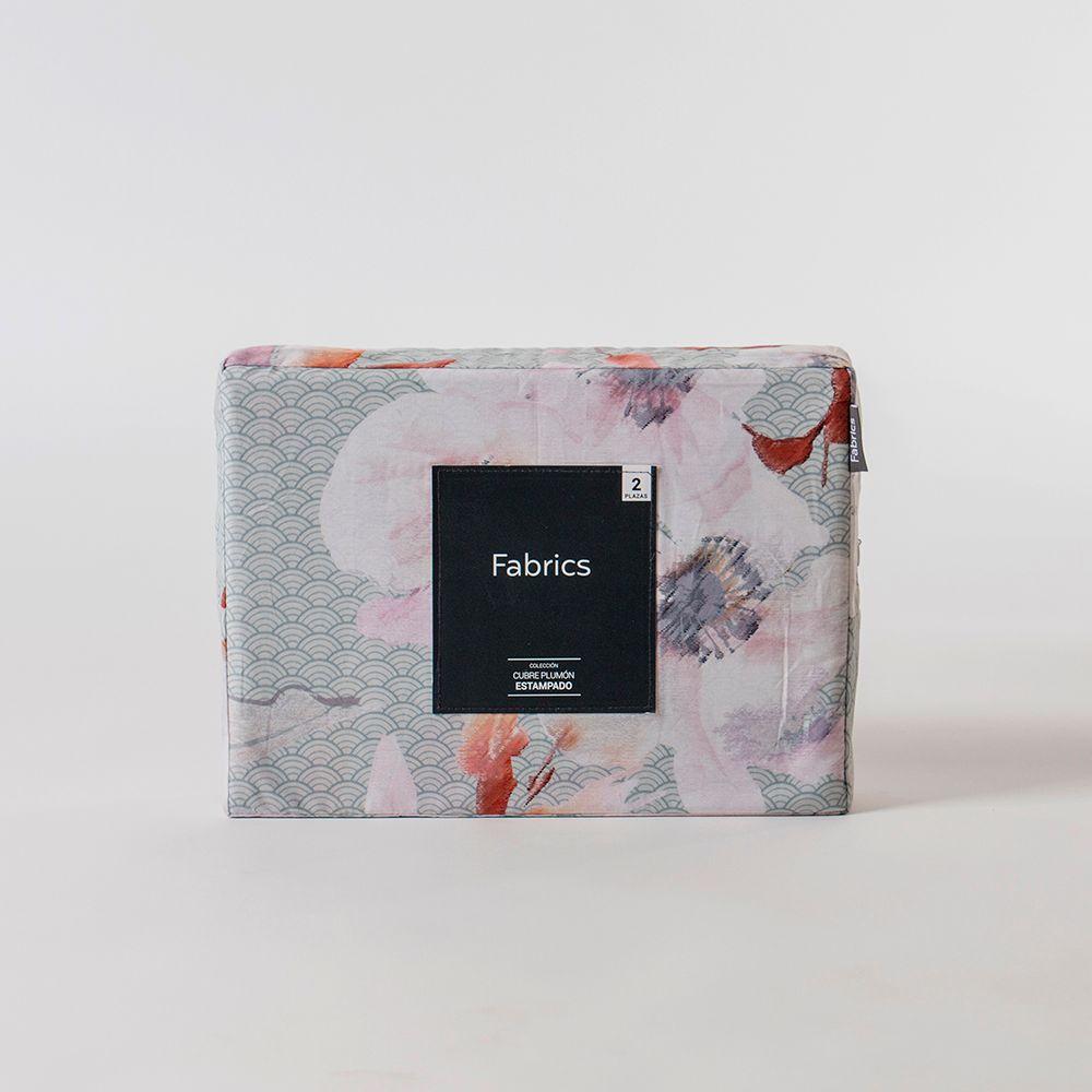 Cubreplumon est blossom 2 pl gris Fabrics-2