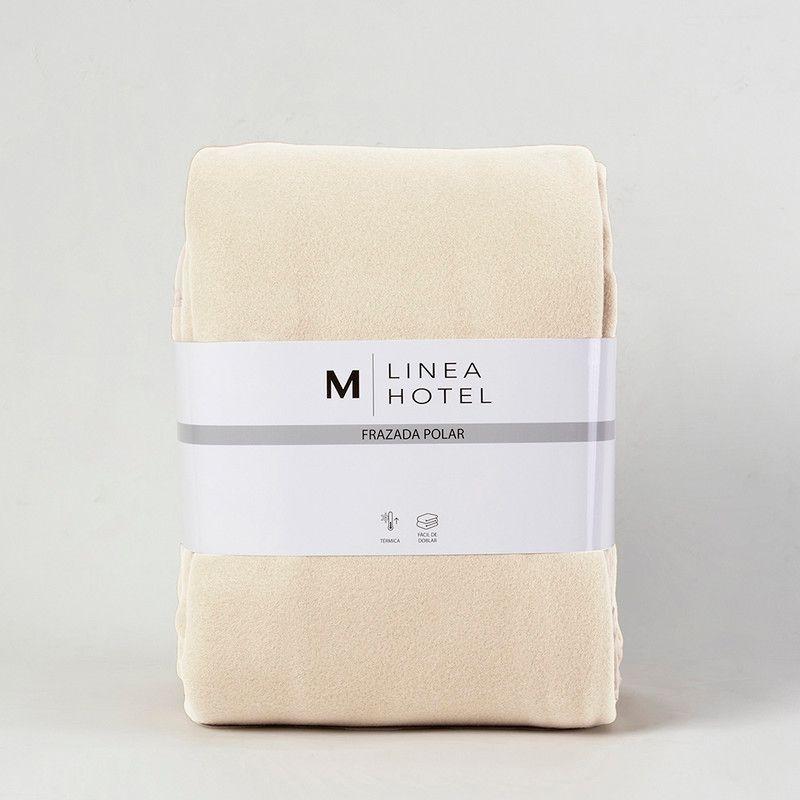 Frazada Polar Borde Satin Hotel 1 P Crudo-2