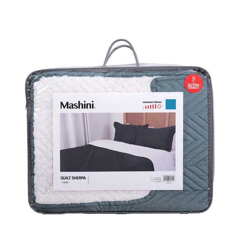 Quilt Mf. Sherpa 1.5 Plazas Verde-4