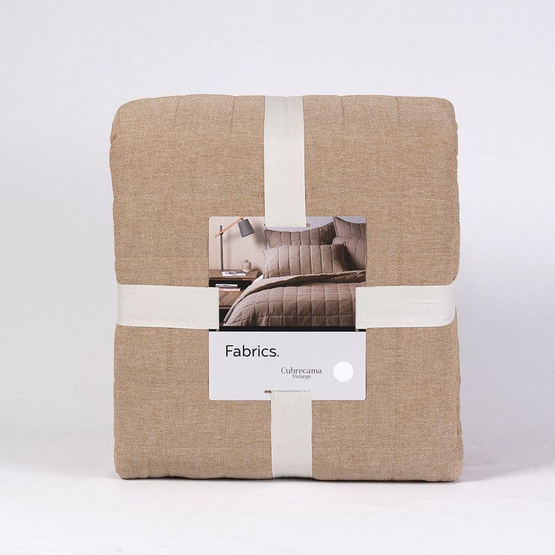 Cubrecama quilt oxford S.King Ocre-3