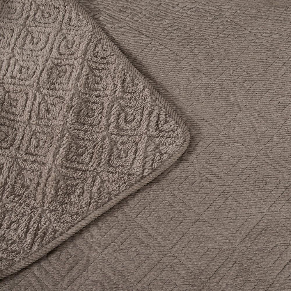 Cubrecama Quilt Corduroy 2 PL Taupe-1