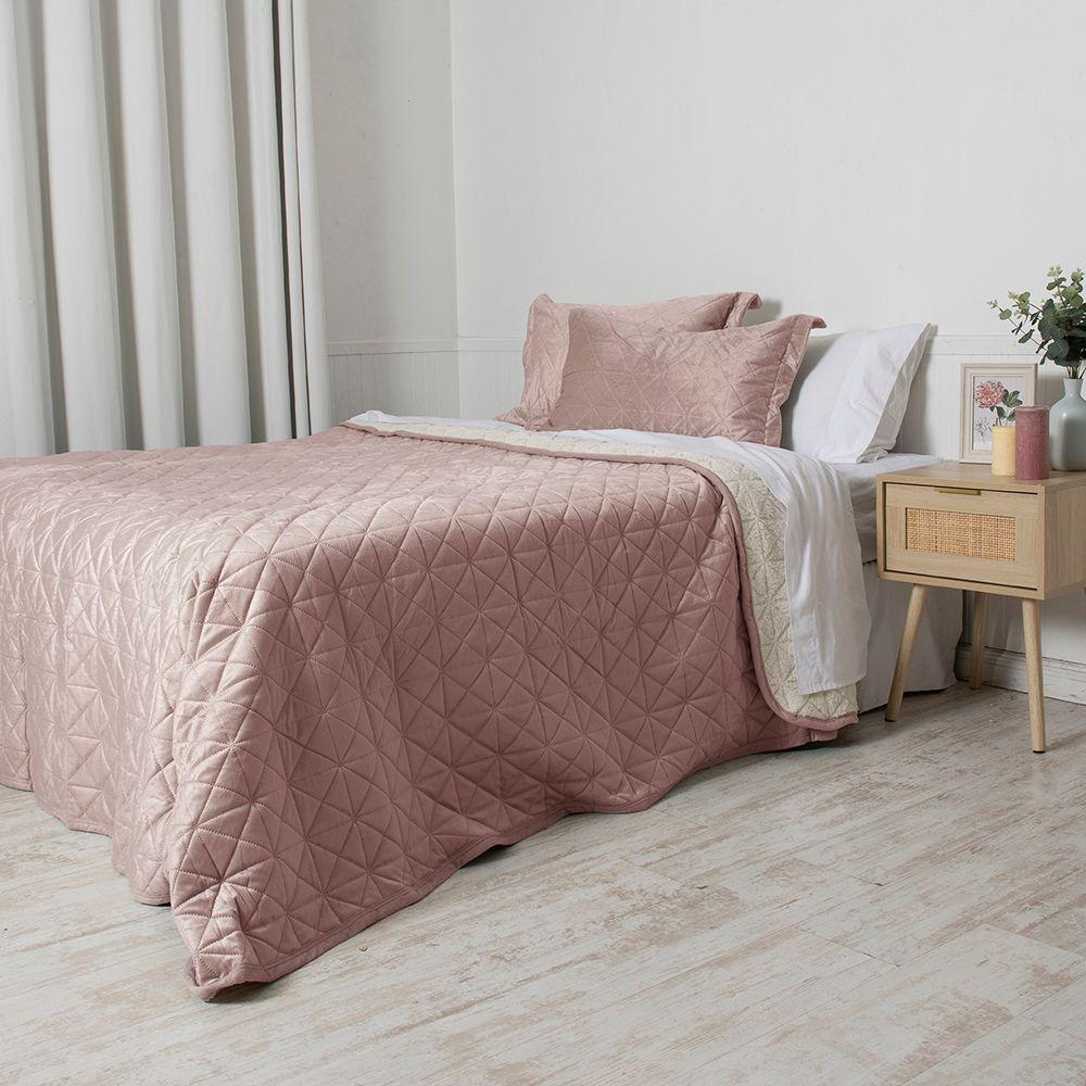 Quilt Velvet Sherpa 2 P Camel-2