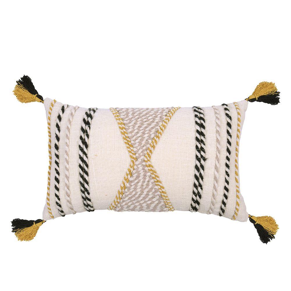 Cojin diseño 35X60cm etnico crudo Fabrics-0