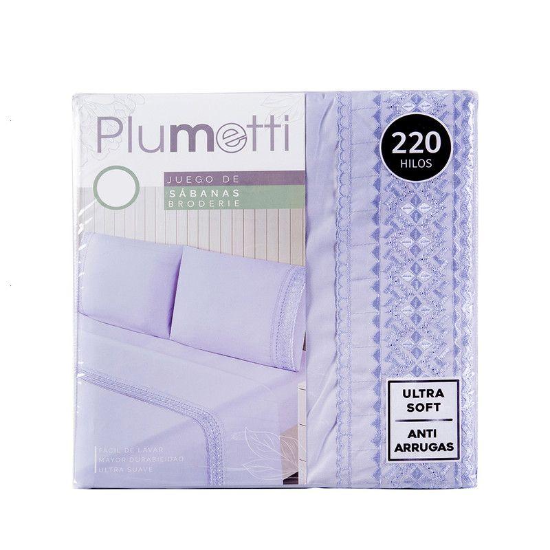 Sabana MF Plumetti Broderie King Morado-4