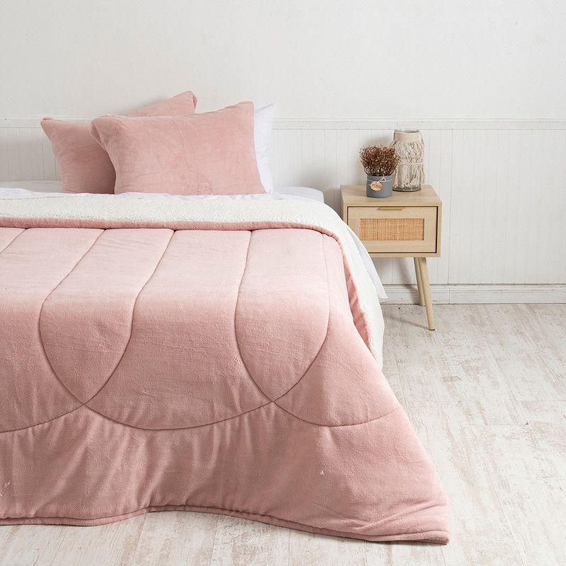 Plumon Coral Sherpa King Rosado-0