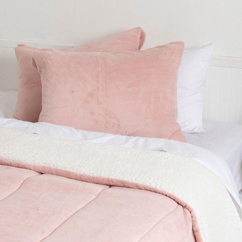 Plumon Coral Sherpa King Rosado-2