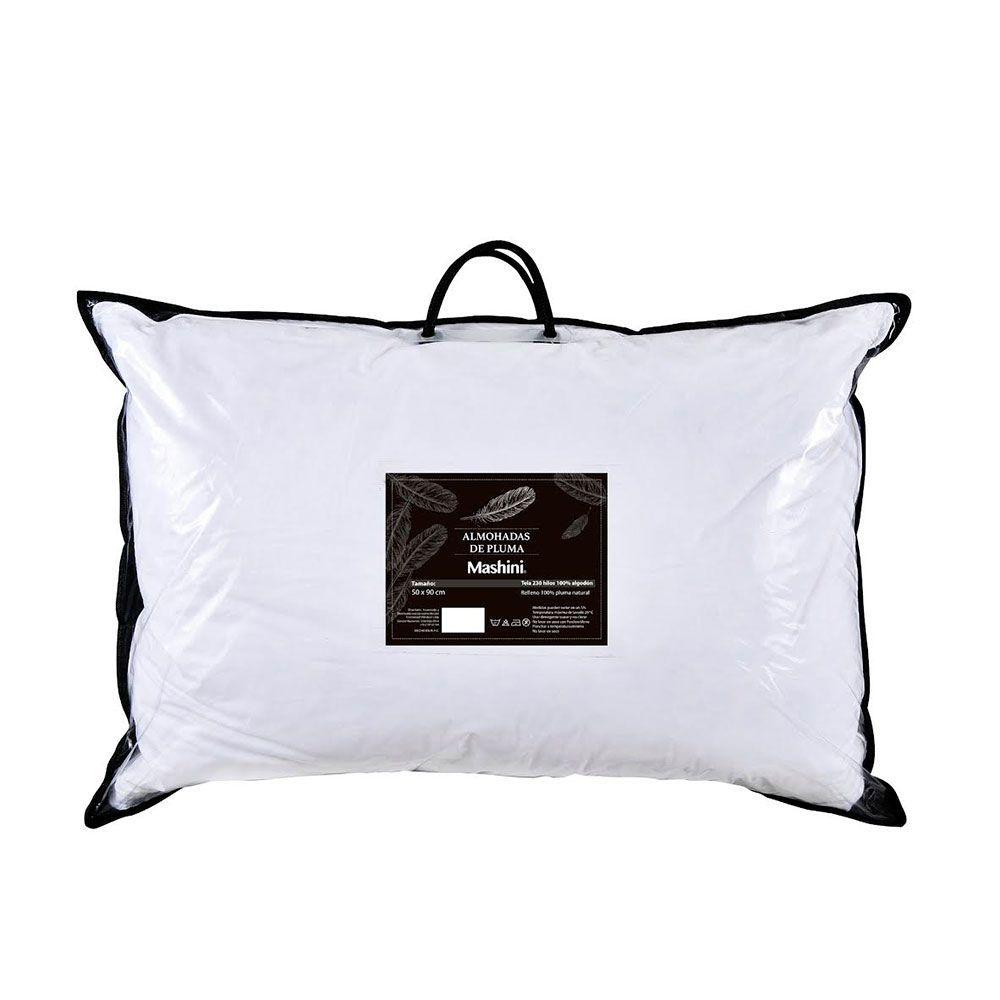 Almohada Plumas 50x90 cm Blanca-2