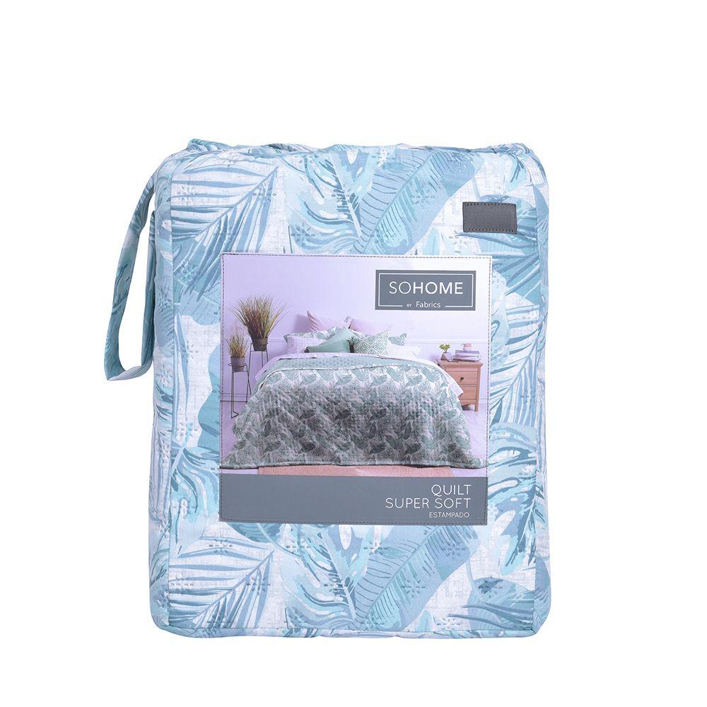 Quilt Ultrasonico Estampado  Tropical  1.5 p-2