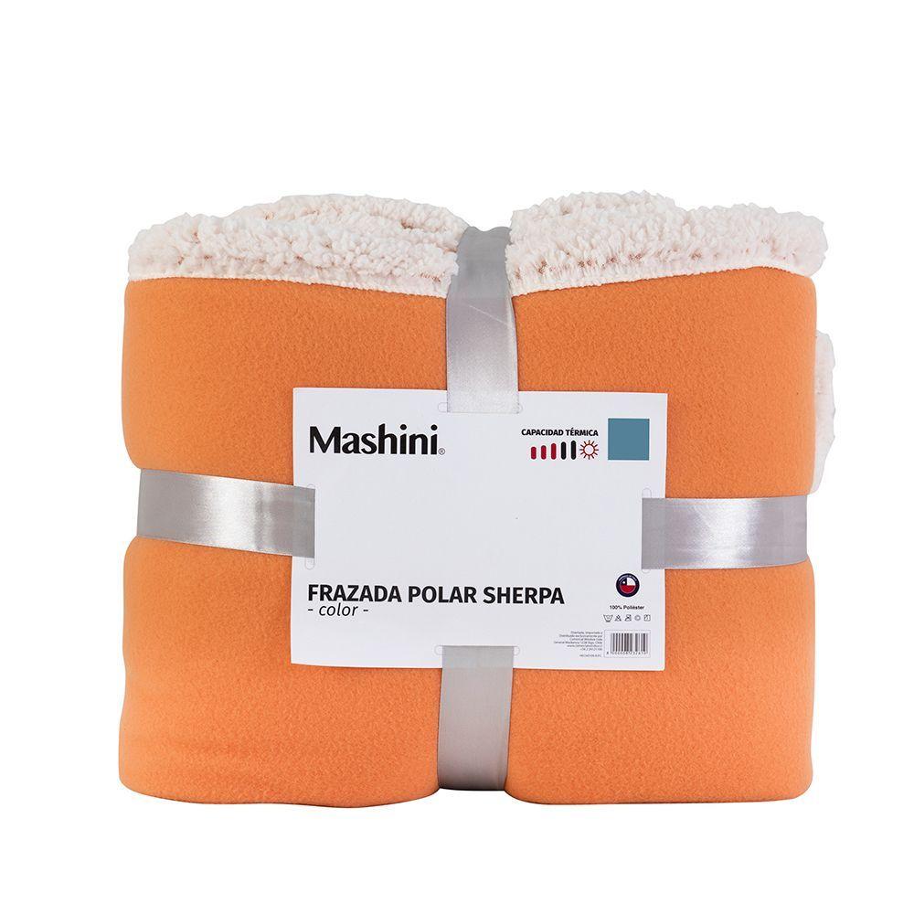 Frazada Polar-Sherpa Lisa 1.5 P Naranjo-2