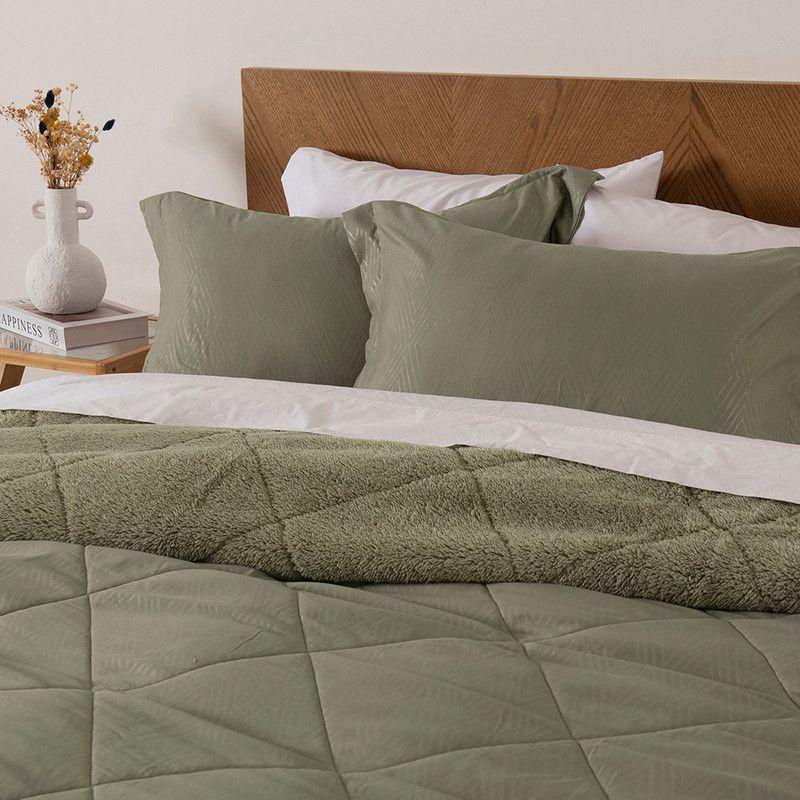Plumon MF Emboss Sherpa King Verde-2