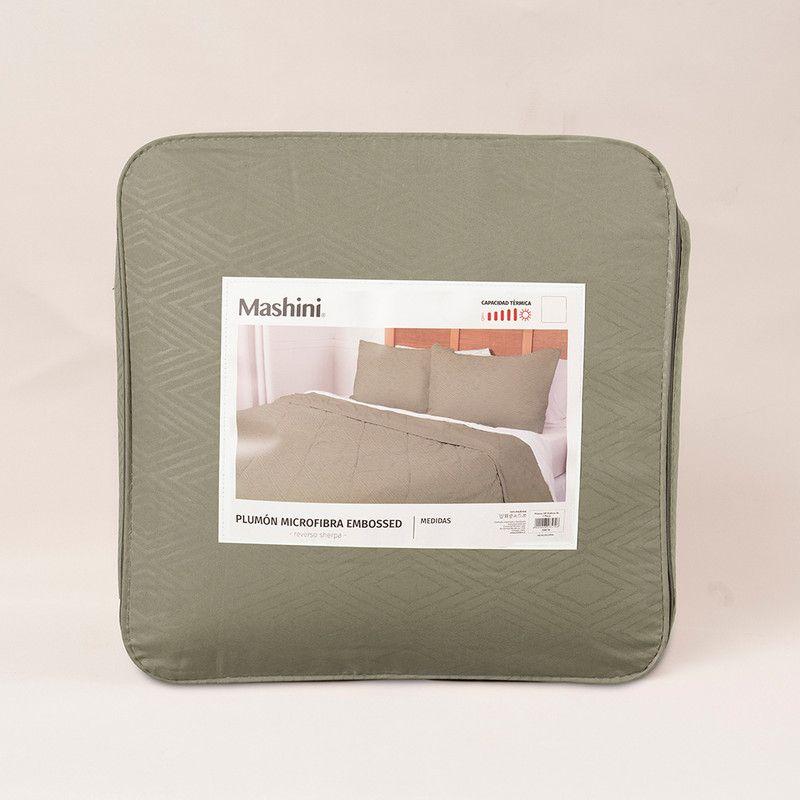 Plumon MF Emboss Sherpa King Verde-3
