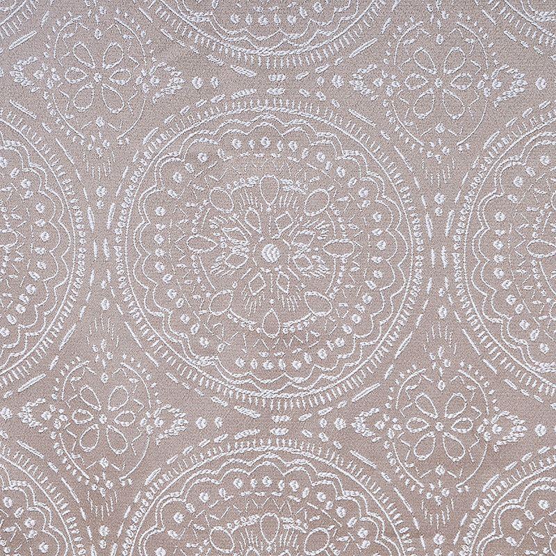 Set Cortinas Jqd Argo. 140x220 Mandala Text. Beig-1