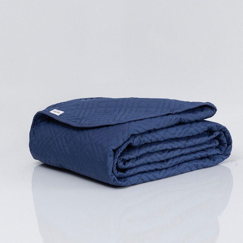 Quilt Cordoba lisa King Azul-3