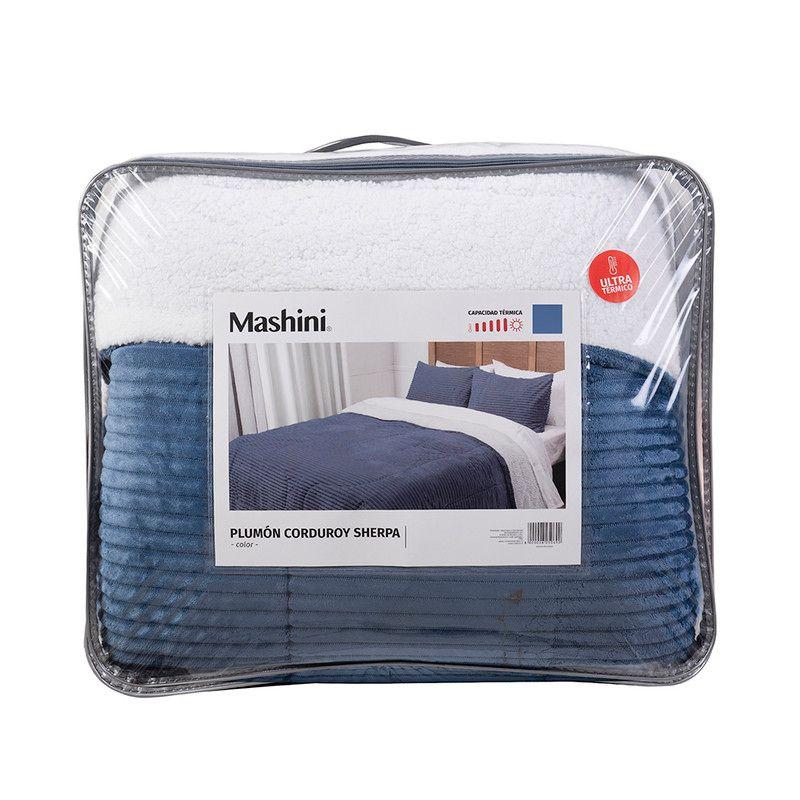 Plumon Corduroy Coral Sherpa 2 P Azul-4