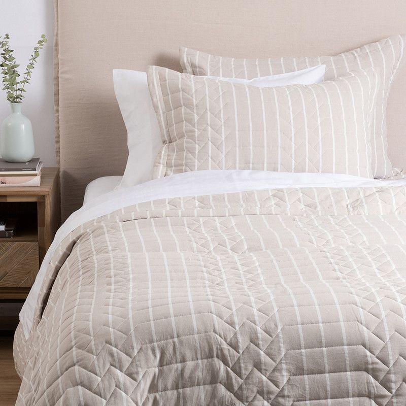 Cubrecama Melange King Beige-2