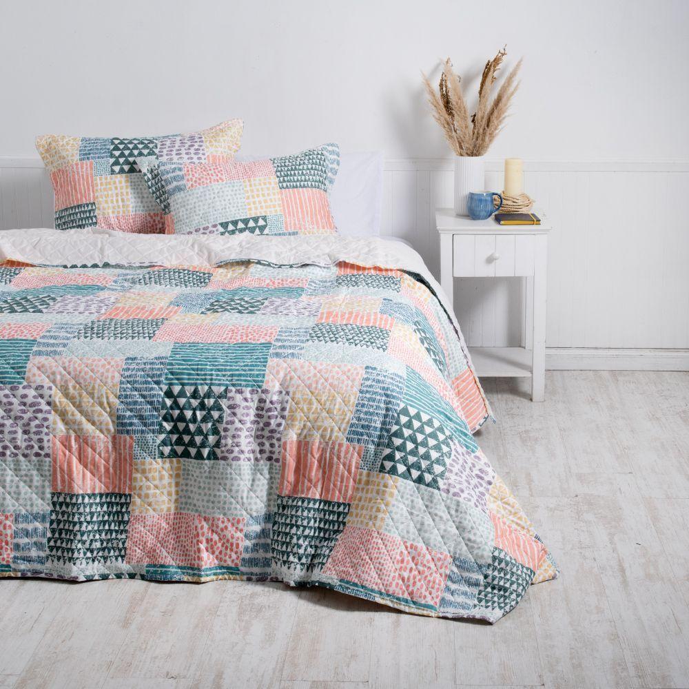 Quilt Cosido Patchwork Mashini King Aries-0