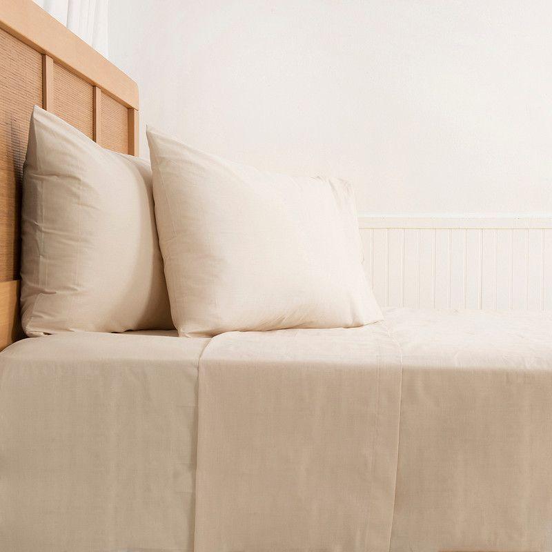 Sábana 180H Lisa King Beige-3