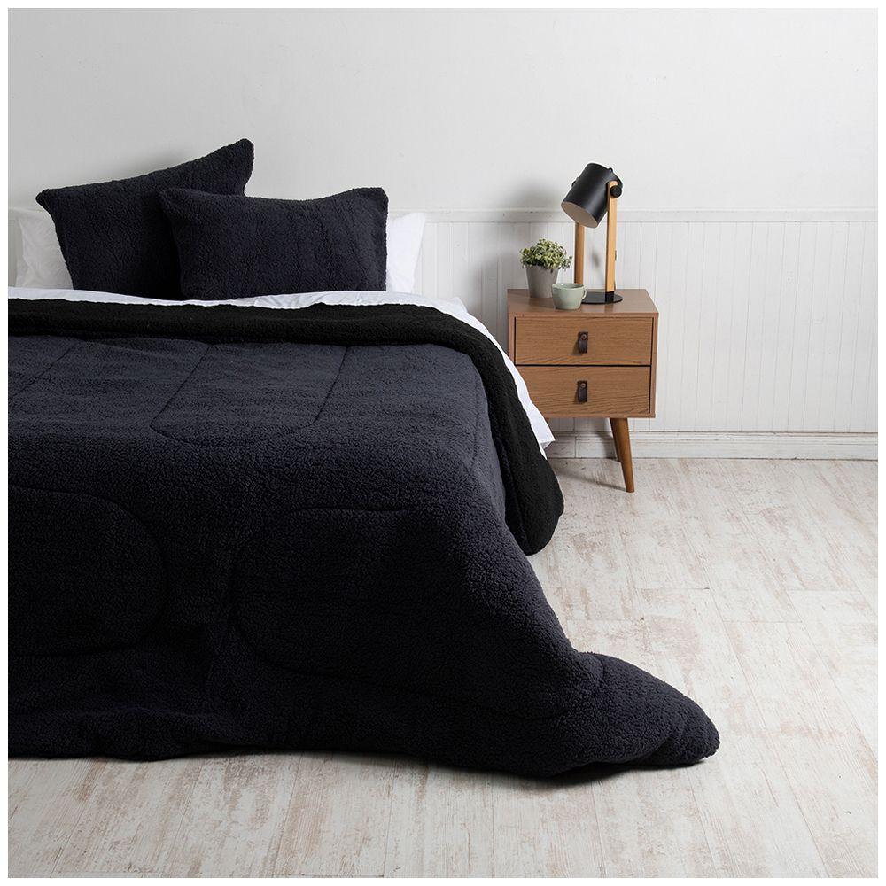 Plumon Sherpa/Sherpa King Negro-Gris-0