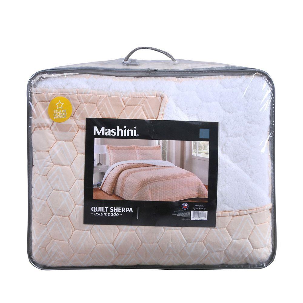 Quilt Sherpa Est. King Peach-5