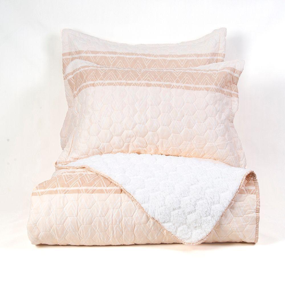 Quilt Sherpa Est. King Peach-4