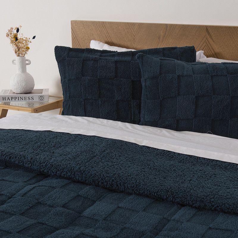 Plumon JQD Sherpa King Cuadrado Azul-2
