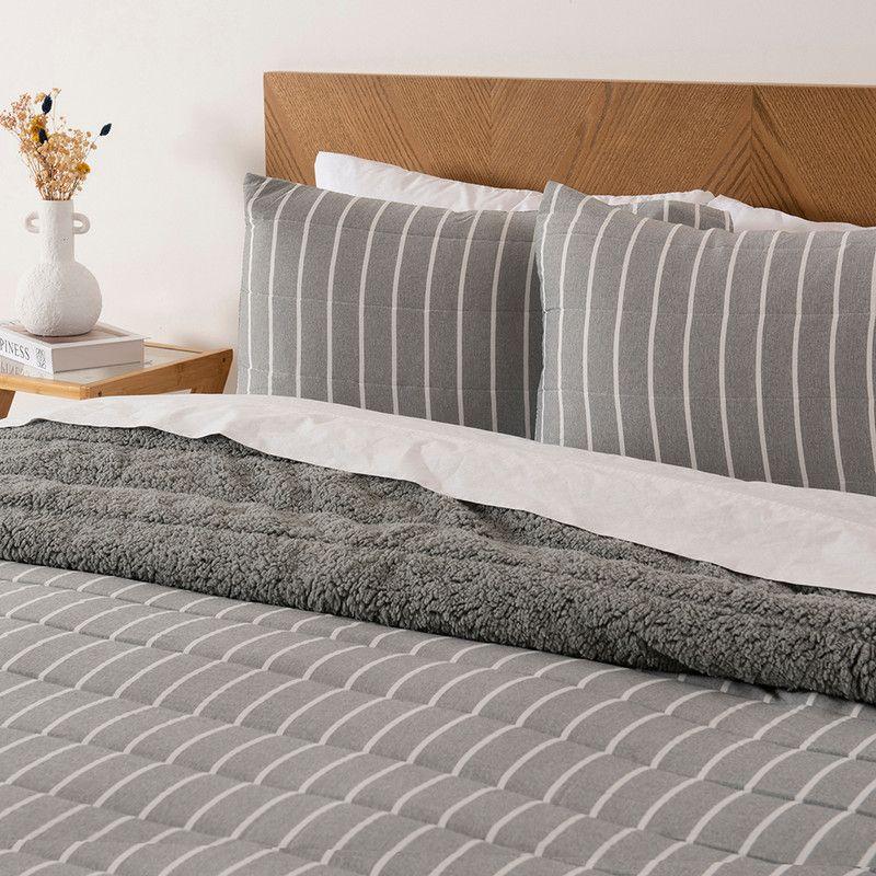 Quilt Palma Cationic Sherpa S. King Gris-2