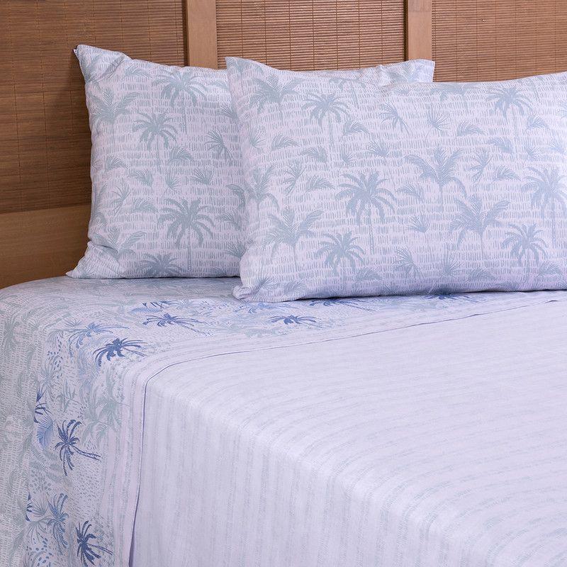 Sábana Estampada  144 Hilos King Palma-0