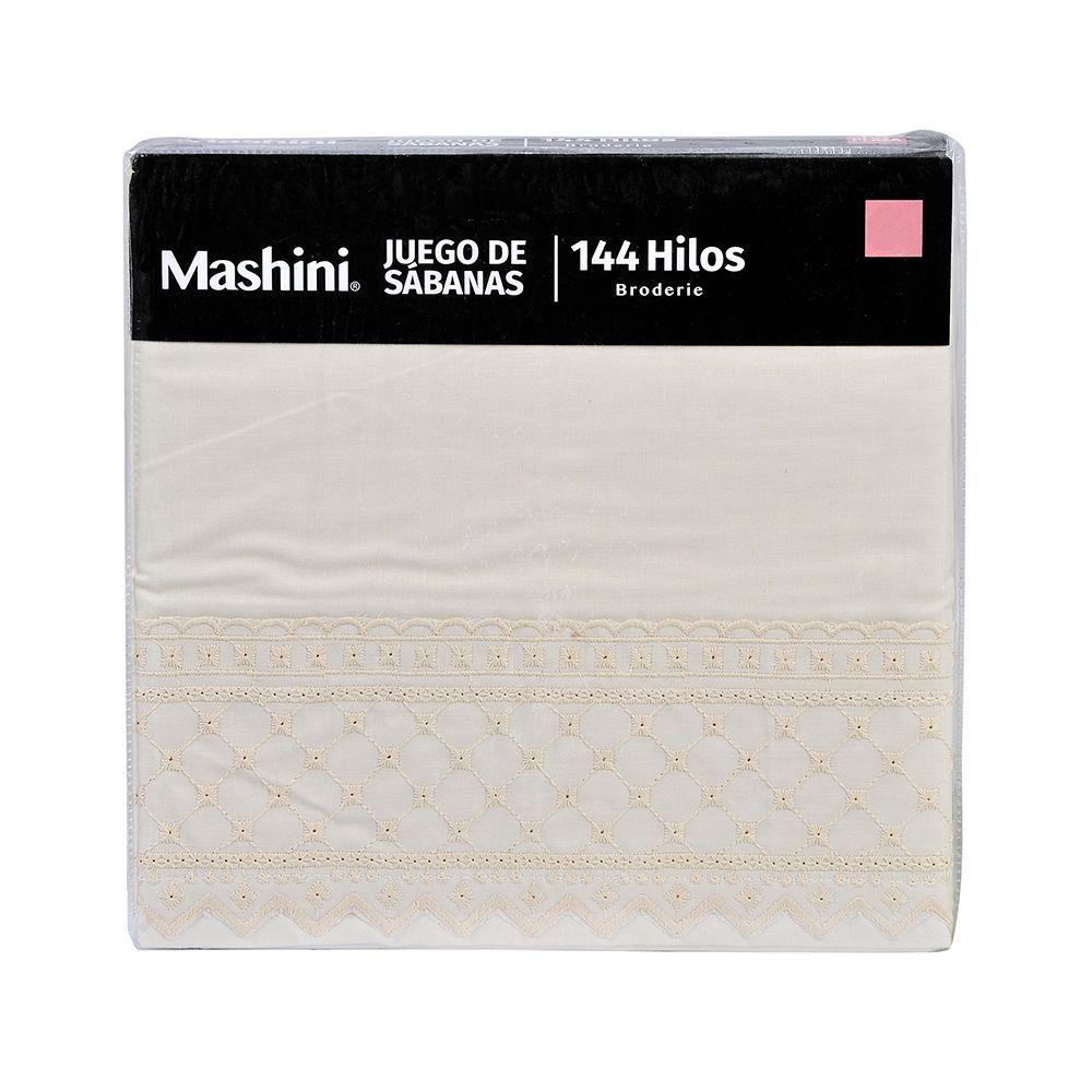 Sabana Broderie Bordada Bricks 1.5 P Amarillo-2