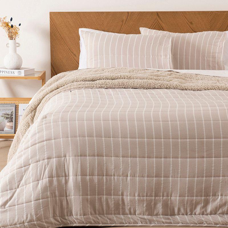 Quilt Palma Cationic Sherpa King Beige-0