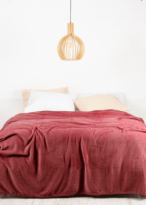 Frazada Coral Embossed King Burdeo-0