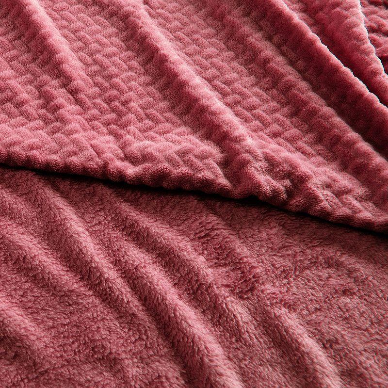 Frazada Coral Embossed King Burdeo-1