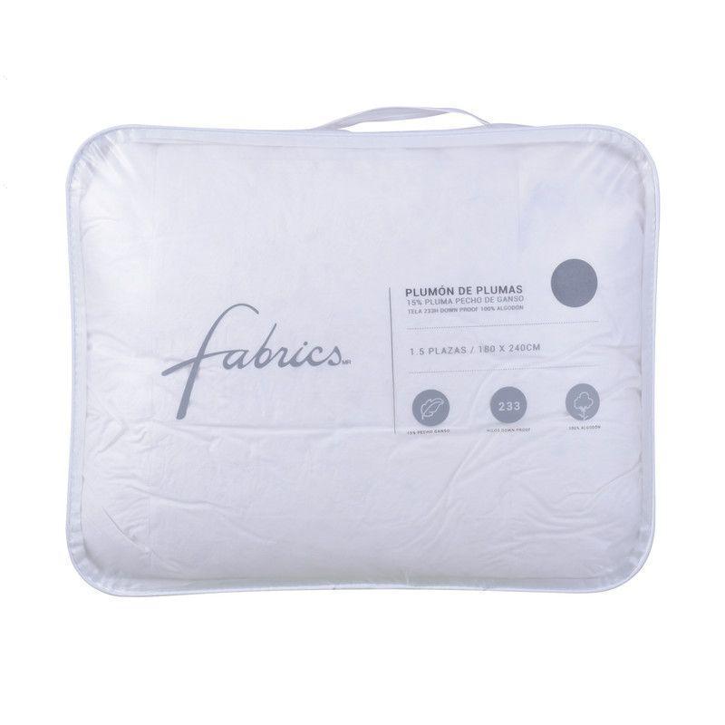 Plumón Pluma15% Fabrics Super King blanco-3