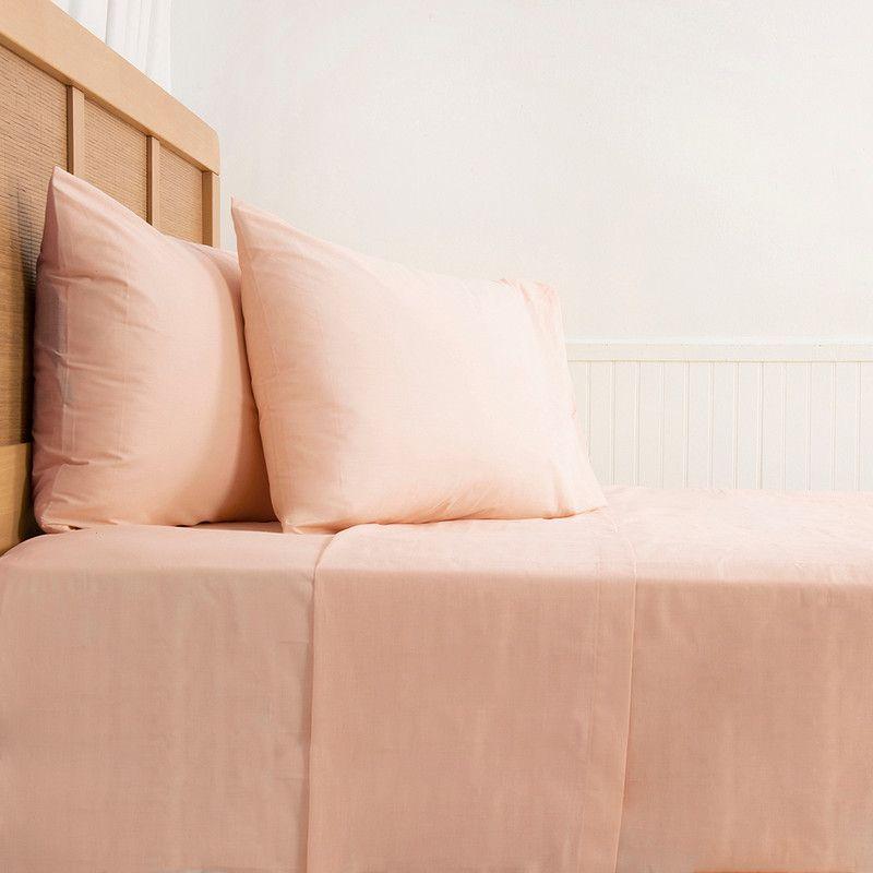 Sábana 144 Hilos Colores Lisos 2 P Malva-2