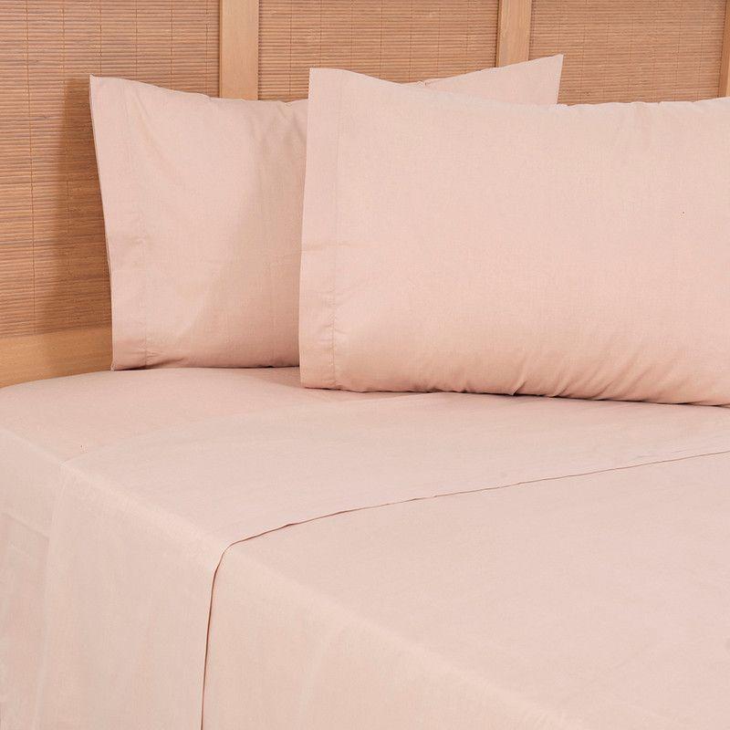 Sábana 144 Hilos Colores Lisos 2 P Malva-3