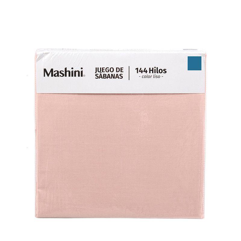 Sábana 144 Hilos Colores Lisos 2 P Malva-4