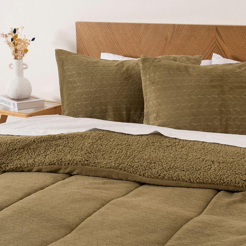 Plumon Coral Emboss King Verde Inv-2