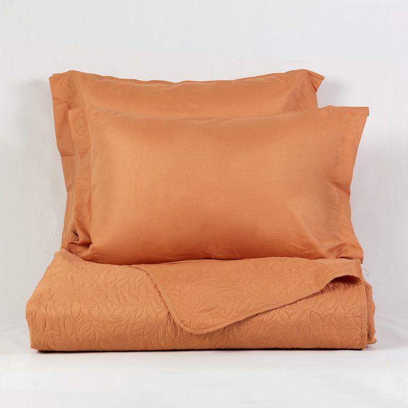 Quilt Cordoba lisa Mashini King Terracota-2