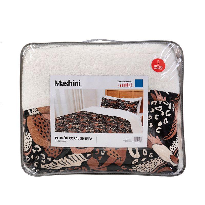 Plumon Coral print Sherpa 2 P Selva-4