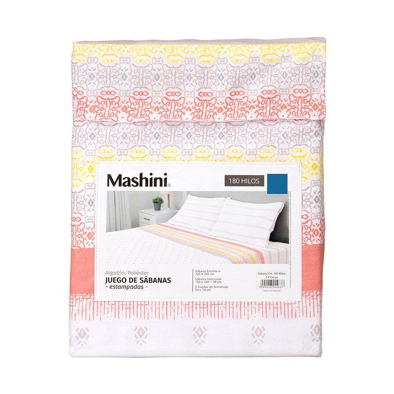 Sábana Mashini 180 Hilos 2 P Citrus-4