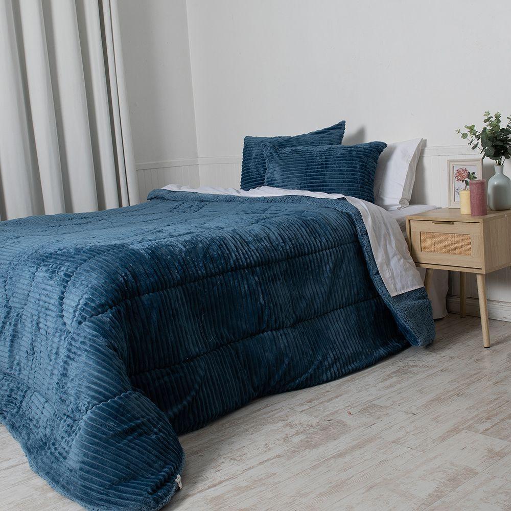 Plumon Corduroy Coral Sherpa 2 P Azul Navy-2