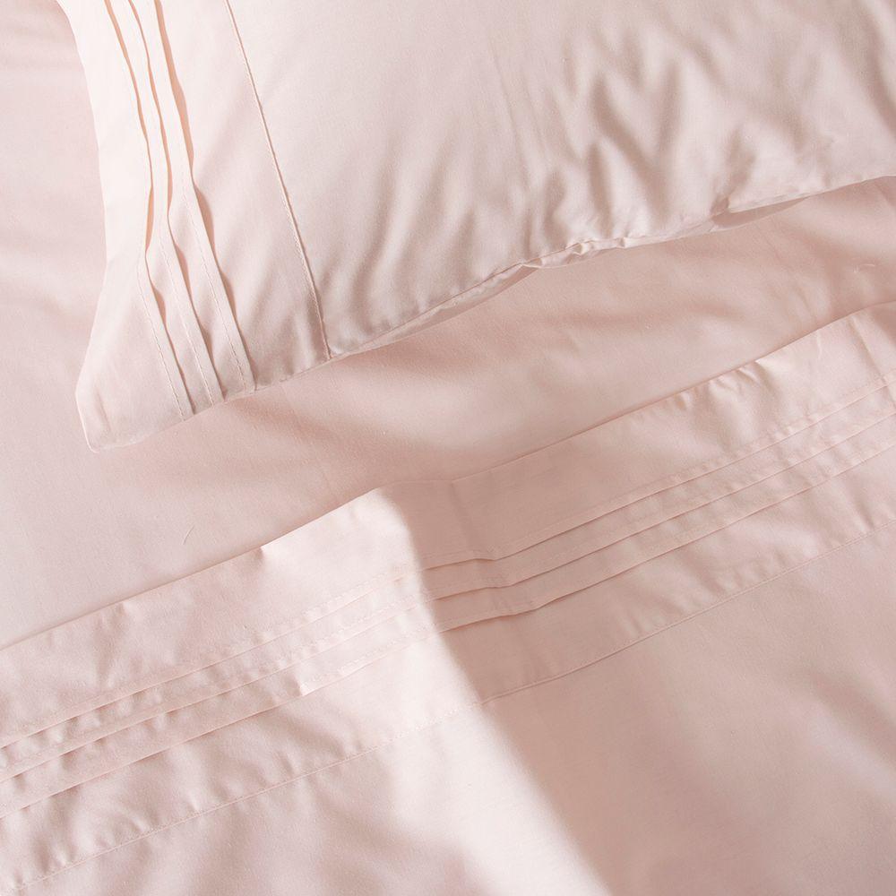 Sabana lisa  200 hilos Antonieta S.KING Rosado Fabrics-1