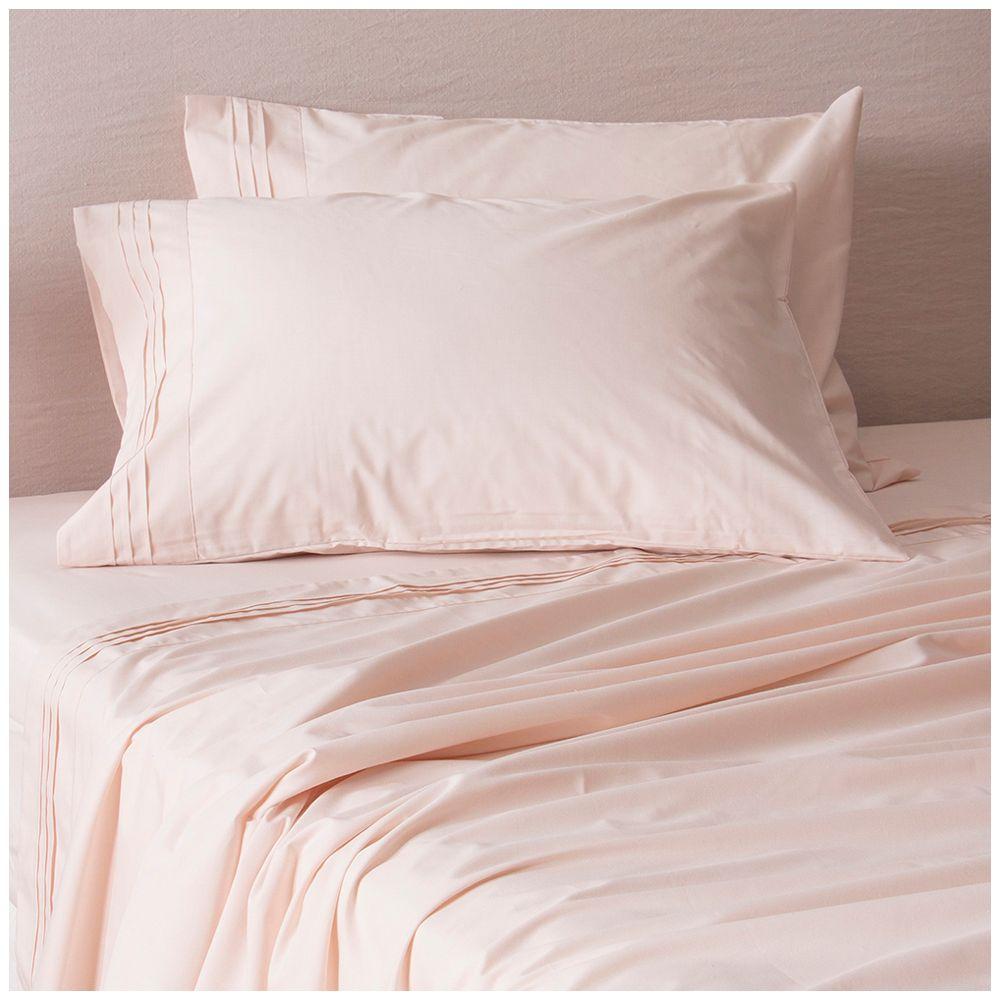 Sabana lisa  200 hilos Antonieta S.KING Rosado Fabrics-0