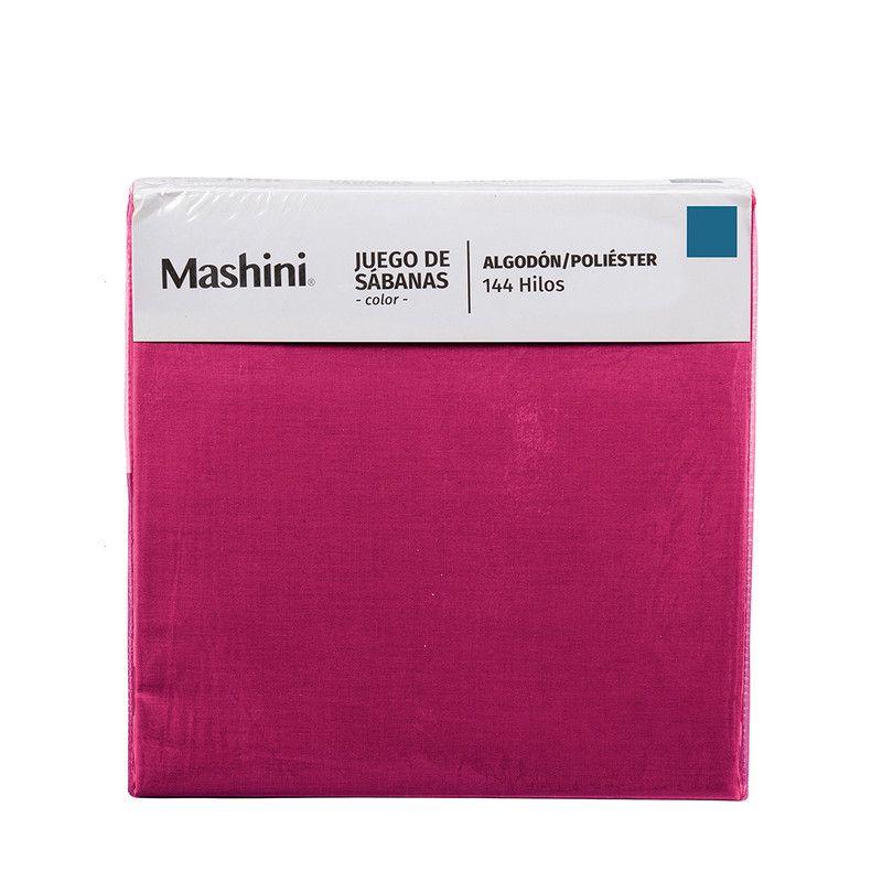 Sábana 144 H Colores Lisos S.King Fucsia-4